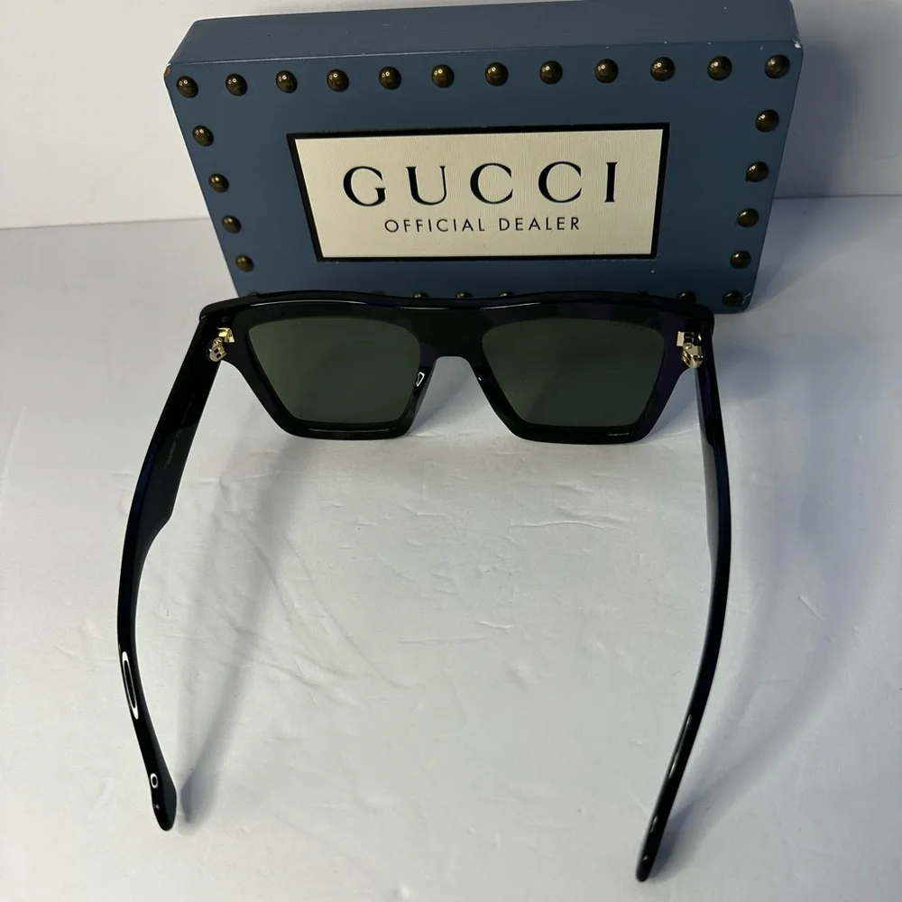 Gucci Men's GG0962Sm Acetate Rectangle Sunglasses